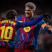 label.aria.barcelonabadge Albacete - Barça 1-2: semifinales Lamine Yamal y Araujo llevan a los blaugranas a otra semifinal de la Copa del Rey después de evitar otra sorpresa en el estadio Carlos Belmonte a pesar de un final tenso Primer Equipo label.aria.clock Hace 45 Minutos