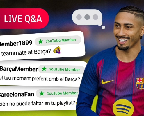 label.aria.barcelonabadge EN VIVO: El jugador del Raphinha FC Barcelona responderá a las preguntas de los socios en el canal de YouTube del Club Primer Equipo label.aria.clock Hace 22 Minutos