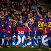 label.aria.barcelonabadge El Barça alcanza los 100 goles esta temporada Los blaugranes alcanzan el siglo en todas las competiciones con un gol de Pau Cubarsí ante el Girona en el primer equipo de LaLiga label.aria.clock Hace 56 Mins