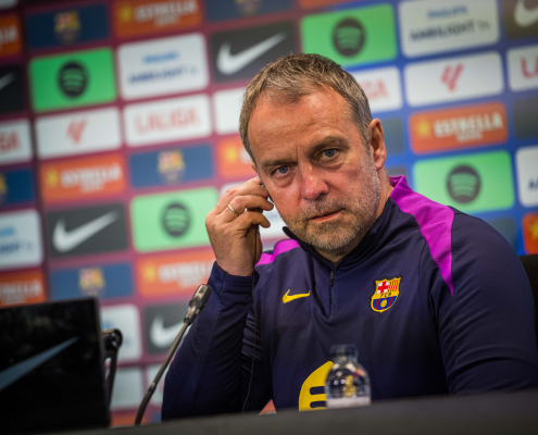 label.aria.barcelonabadge 'Espero ver una reacción' El técnico del FC Barcelona espera que el equipo deje atrás la derrota ante el Atlético de Madrid y muestre su mejor versión ante el primer equipo del Girona label.aria.clock hace 1 hora