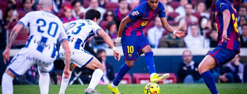 label.aria.barcelonabadge Lamine Yamal suma 100 victorias con el Barça El delantero se convierte en el jugador más joven en alcanzar el siglo de victorias en partidos oficiales con el primer equipo blaugrana label.aria.clock Hace 27 Mins