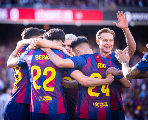 label.aria.barcelonabadge Los goles se reparten entre 15 goleadores blaugrana diferentes en lo que va de temporada Primer Equipo label.aria.clock Hace 34 Mins
