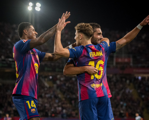 label.aria.barcelonabadge Seis jugadores alcanzan los 10 goles Seis jugadores marcan más de 10 goles con el Barça en lo que va de temporada, más jugadores que cualquier otro equipo de las grandes ligas europeas Primer Equipo label.aria.clock Hace 7 Mins