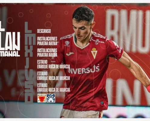 El Real Murcia define su plan semanal de trabajo antes del encuentro frente al Marbella F.C.