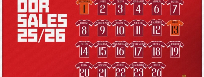 Nuestros dorsales hasta el final de la temporada 2025-2026