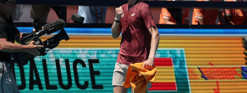 Landaluce firma en Miami el mejor torneo de su carrera llegando hasta los cuartos de final