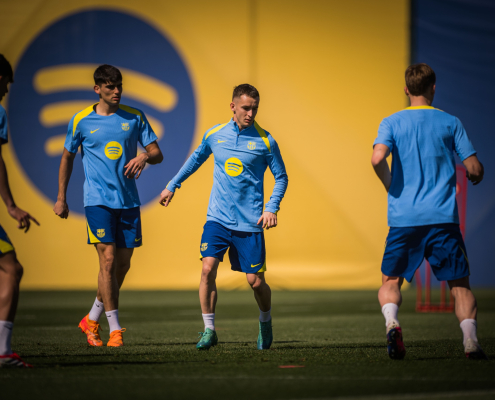 label.aria.barcelonabadge Centrados en la Champions League Los blaugranes realizan su último entrenamiento antes de la visita del primer equipo del Newcastle United label.aria.clock Hace 49 Mins