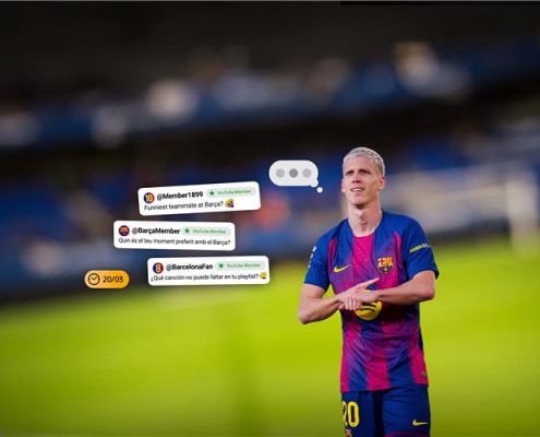 label.aria.barcelonabadge Tú preguntas, Olmo responde Los miembros de la comunidad del canal YouTube del Barça pueden plantear sus dudas al centrocampista ofensivo del primer equipo label.aria.clock Hace 34 Mins