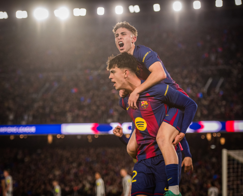 label.aria.barcelonabadge Ya en cuartos de final Es la 25ª vez que el FC Barcelona se mete en los cuartos de final del primer equipo de la Liga de Campeones label.aria.clock Hace 5 horas