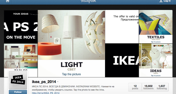 IKEA convierte Instagram en un catálogo virtual