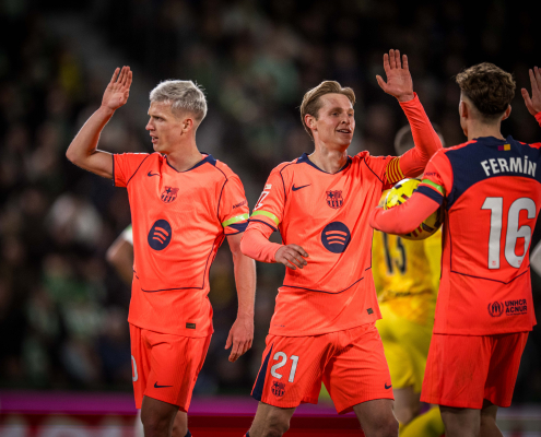 Escudo del club FC Barcelona VISTA PREVIA | Getafe - Barça El equipo de Hansi Flick buscará la primera victoria blaugrana en el Coliseum desde 2019 para acercar a su equipo al título liguero Primer Equipo Fecha publicada hace 1 hora
