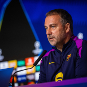 Escudo del FC Barcelona Hansi Flick: 'Creo en mi equipo' El técnico alemán destaca la 'actitud y mentalidad' de su plantilla de cara al choque decisivo de la Liga de Campeones contra el primer equipo del Atlético de Madrid Publicado hace 25 Minutos