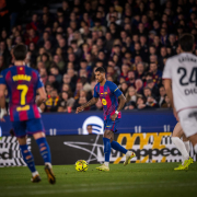Escudo del FC Barcelona Un partido que promete goles Tanto el FC Barcelona como Osasuna están en una inmensa racha goleadora, y los dos equipos se enfrentan este sábado Primer Equipo Fecha publicada hace 1 hora