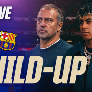 FC. Barcelona: Escudo del club FC Barcelona EN VIVO | Escudo del club FC Barcelona EN VIVO | UCL Build-Up Ruedas de prensa con Hansi Flick y Lamine Yamal, así como los primeros 15 minutos de entrenamiento del primer equipo del Metropolitano Noticia publicada hace 13 Mins
