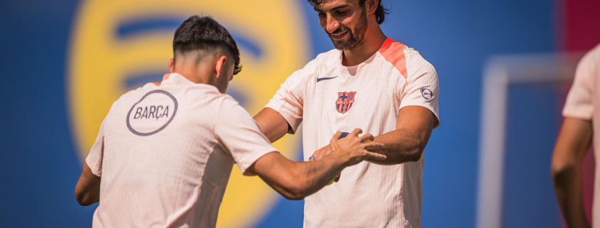 Escudo del club FC Barcelona La plantilla para el Barça-Getafe Hansi Flick nombres de la lista de jugadores para el próximo partido contra el equipo situado al sur de Madrid Primer equipo Fecha de publicación Hace 55 minutos