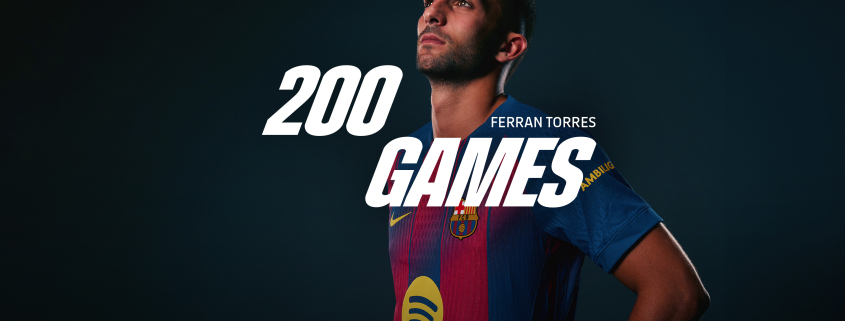 label.aria.barcelonabadge 200 partidos para Ferran Torres El delantero valenciano alcanzó su doble centenario en el partido de Liga de Campeones ante el primer equipo del Atlético de Madrid label.aria.clock Hace 1 hora