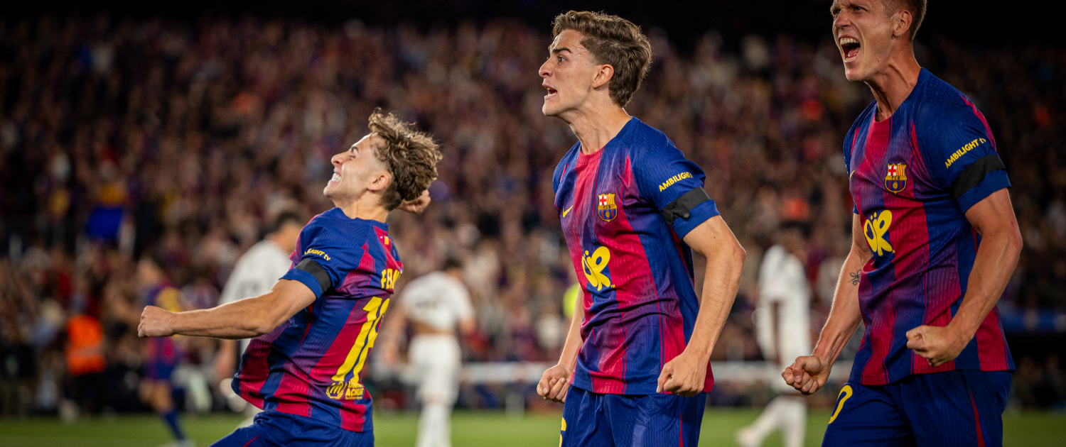 Escudo del FC Barcelona 106 victorias cada uno en El Clásico La victoria en Spotify en el Camp Nou sube de nivel en el récord histórico entre rivales históricos Primer Equipo Fecha de publicación Hace 1 hora