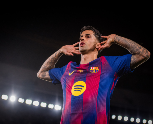 Escudo del FC Barcelona João Cancelo en la convocatoria de Portugal para el Mundial El lateral ha sido convocado por el técnico de la selección portuguesa, Roberto Martínez, para el torneo de este verano Primer Equipo Fecha de publicación Hace 26 Minutos