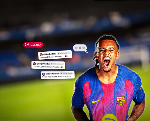 Escudo del club FC Barcelona Jules Kounde responde a tus preguntas Los miembros de la comunidad Barça YouTube pueden enviar sus preguntas a través del chat para interactuar en tiempo real con el defensa francés Primer equipo Fecha de publicación Hace 5 minutos