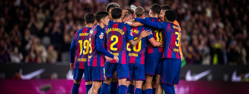 Escudo del club FC Barcelona Los cinco mejores partidos de la temporada Elegimos los partidos que destacaron por encima de todos en el Primer Equipo 2025/26 Fecha de publicación Hace 8 Minutos