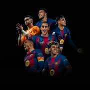 Escudo del club FC Barcelona Seis jugadores del Equipo de la Temporada Joan García, Eric García, Cubarsí, Lamine Yamal, Raphinha y Pedri han sido elegidos en el Primer Equipo Fecha de publicación Hace 38 minutos
