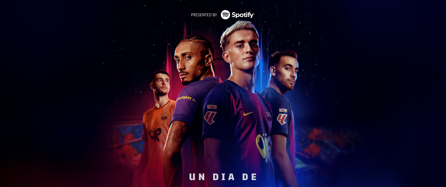 Escudo del club FC Barcelona VISTA PREVIA | Barça-Real Madrid el domingo a las 21:00 CET en Spotify El Camp Nou presenta una oportunidad histórica de ganar el título de Liga en un Clásico del primer equipo Fecha de publicación Hace 15 minutos