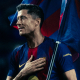 Escudo del club FC Barcelona ¡Gracias, Robert! El delantero polaco describe sus cuatro temporadas en el club como "el capitulo mas increible" de su carrera Primer Equipo Fecha de publicación Hace 41 Mins