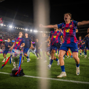 Insignia del club FC Barcelona Récords de La Liga de la temporada El equipo de Hansi Flick logró algunos goles memorables en la liga en la temporada 2025/26 Primer equipo Fecha de publicación Hace 1 hora