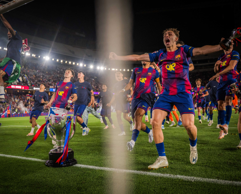 Insignia del club FC Barcelona Récords de La Liga de la temporada El equipo de Hansi Flick logró algunos goles memorables en la liga en la temporada 2025/26 Primer equipo Fecha de publicación Hace 1 hora