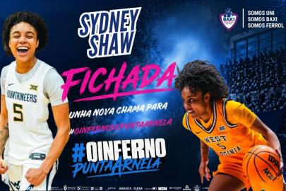 Disparo exterior de Sydney Shaw que pega en el BAXI Ferrol