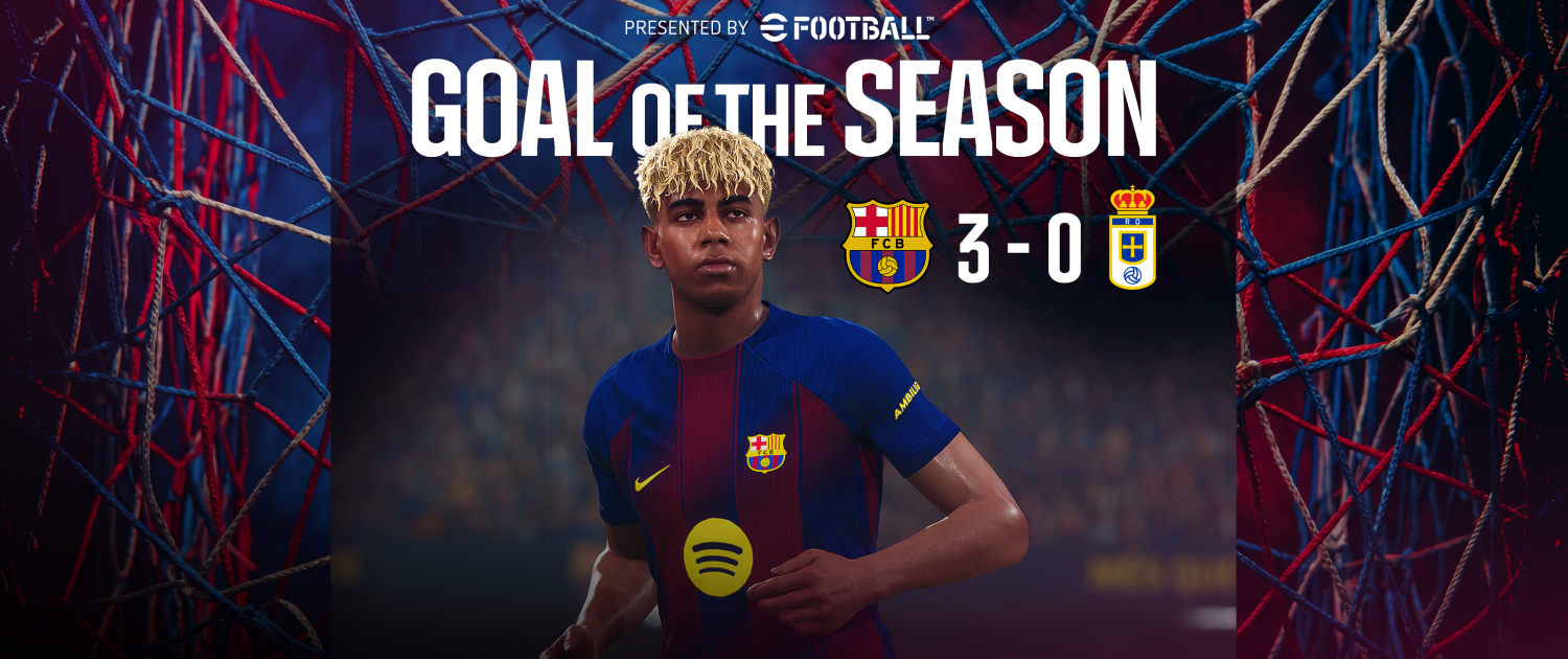 Escudo del FC Barcelona Lamine Yamal v Oviedo gana el Gol de la Temporada Más de 15.000 personas votaron en la aplicación del FC Barcelona y éste fue elegido ganador Primer Equipo Fecha de publicación Hace 27 Minutos