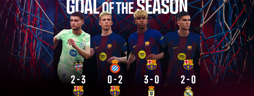 Escudo del club FC Barcelona ¡Vota por el Gol de la Temporada 25/26! Utiliza la app del FC Barcelona para elegir la mejor de las cuatro sugerencias Primer equipo Fecha de publicación Hace 27 Mins