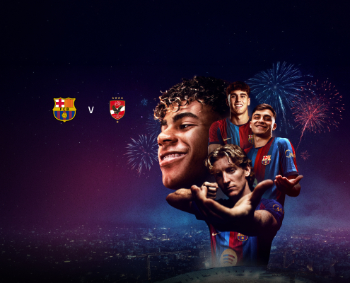 Escudo del FC Barcelona Al Ahly en el Gamper El conjunto egipcio se enfrentará al primer equipo azulgrana el miércoles 19 de agosto a las 20.00 horas en el primer Trofeo Joan Gamper que se disputará en el Spotify Camp Nou desde su reapertura Primer Equipo Fecha publicada hace 2 horas