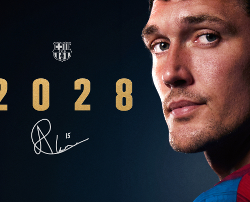 Escudo del FC Barcelona Andreas Christensen renueva su contrato hasta 2028 El defensa danés seguirá dos temporadas más en el primer equipo blaugrana Fecha de publicación Hace 8 Minutos