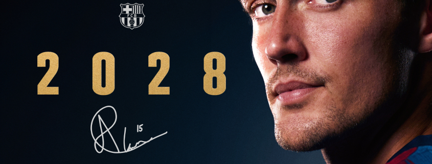 Escudo del FC Barcelona Andreas Christensen renueva su contrato hasta 2028 El defensa danés seguirá dos temporadas más en el primer equipo blaugrana Fecha de publicación Hace 8 Minutos