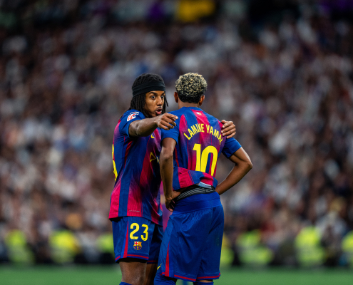 Escudo del FC Barcelona Duelo de Culer en Dallas Koundé y los ocho jugadores de la selección española se enfrentan en la semifinal del Mundial Primer Equipo Fecha de publicación Hace 9 Minutos