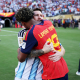 Escudo del FC Barcelona Lamine Yamal lo vuelve a hacer El delantero catalán se convierte en el jugador más joven en ganar la Eurocopa y el Mundial con el primer equipo Fecha de publicación Hace 1 hora
