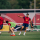 Escudo del club FC Barcelona Primera sesión del día en Inglaterra Los culés disputan la primera de tres jornadas consecutivas con sesiones dobles en St. George's Park Primer equipo Fecha de publicación Hace 3 horas