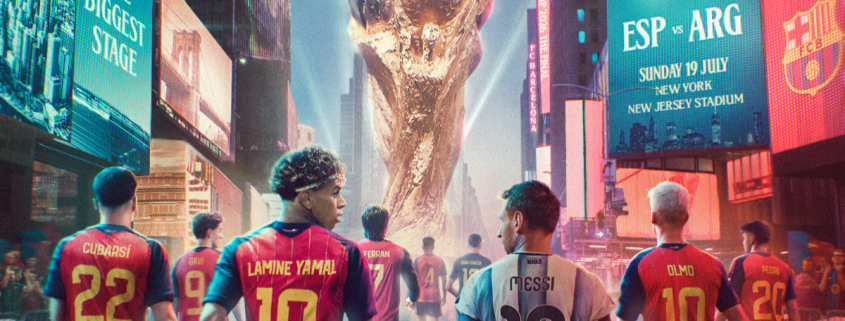 Escudo del club FC Barcelona VISTA PREVIA | Una final del Mundial muy blaugrana Una selección española con ocho culés en la plantilla se enfrenta a Argentina en el enfrentamiento en Nueva York Primer Equipo Fecha de publicación Hace 1 hora